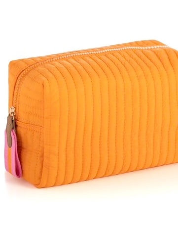 Orange and pink makeup bag 