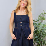 Maive Denim Top