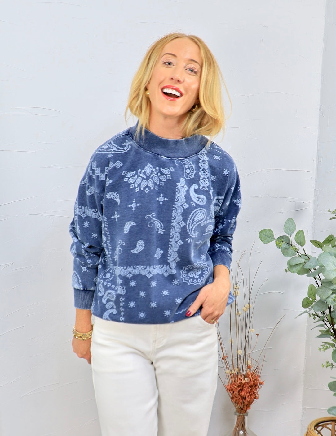 Paisley Crewneck