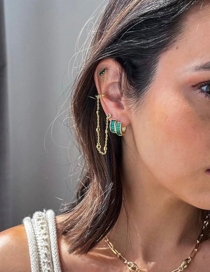 Payton Emerald Earring