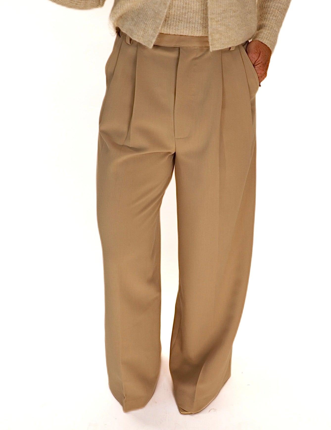 Milani Taupe Trouser - Alden+Rose LLC 