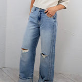 Nori's Cuffed Denim