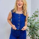 Cool Mornings Denim Vest