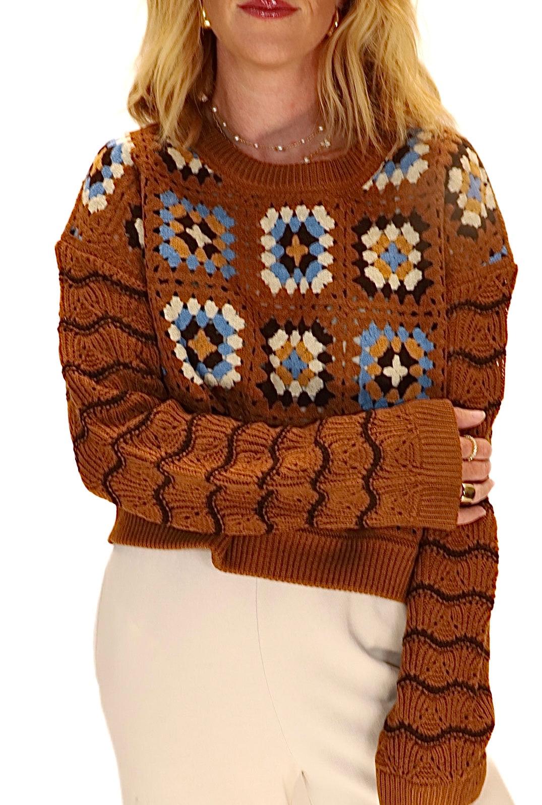 Crushin' On Crochet Sweater - Alden+Rose LLC 