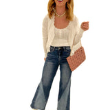 Cropped flare jeans 