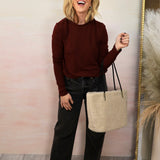 Sydni Bubble Long Sleeve Top