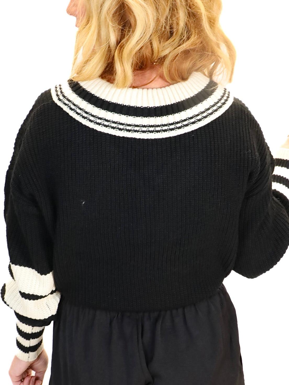 Cassie's Contrast Sweater - Alden+Rose LLC 