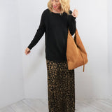 Lovely In Leopard Midi Skirt
