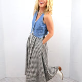 Simplistically Checkered Dress