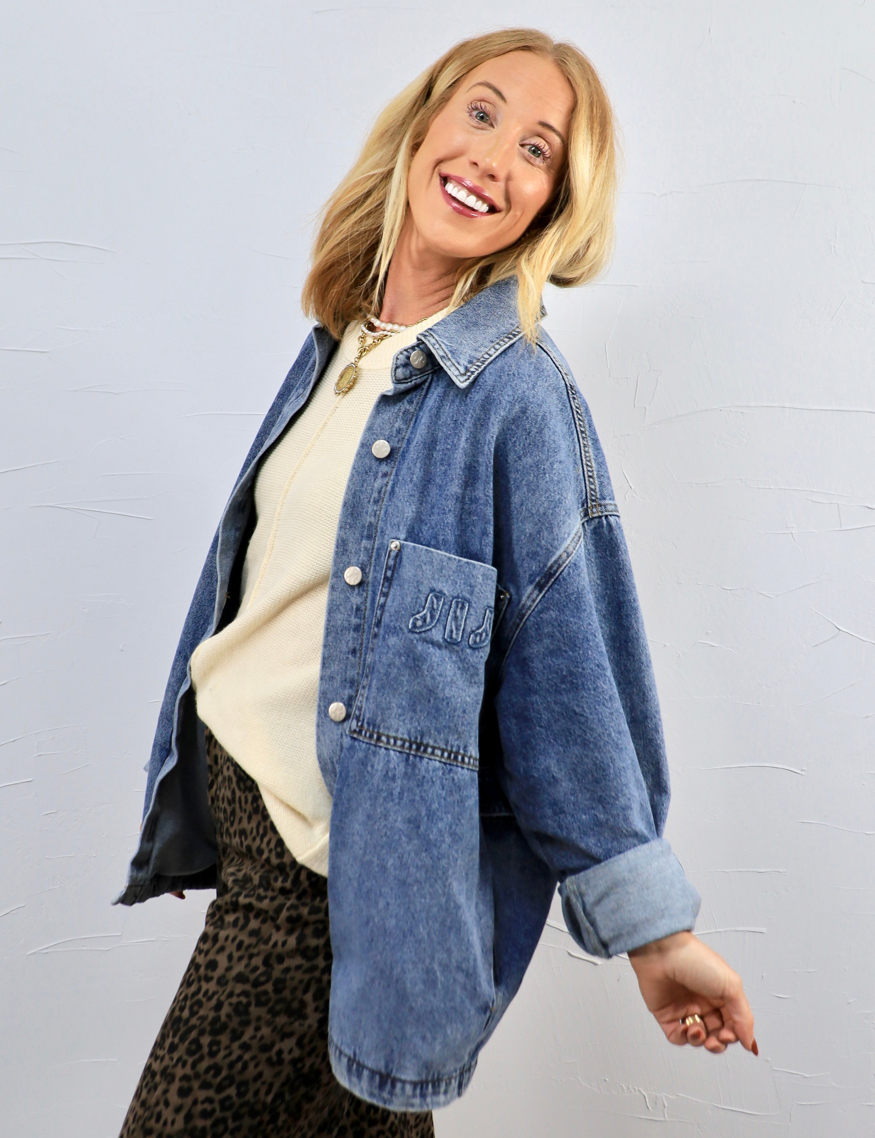 Natalie Denim Shacket