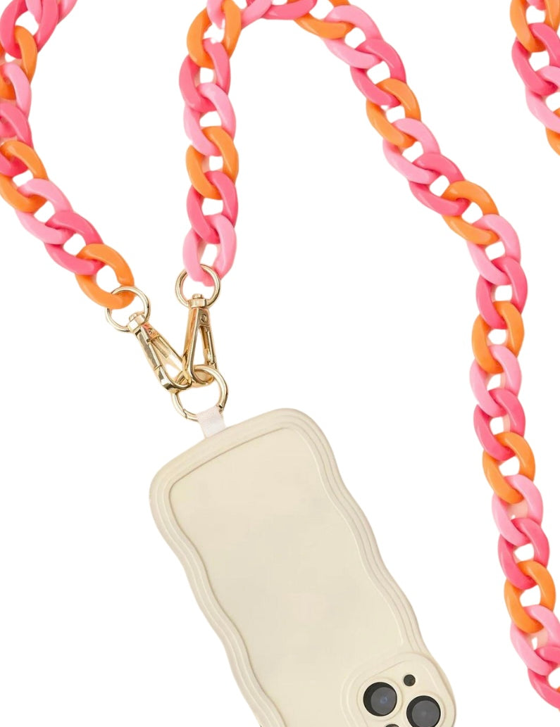 Colorful phone case chain