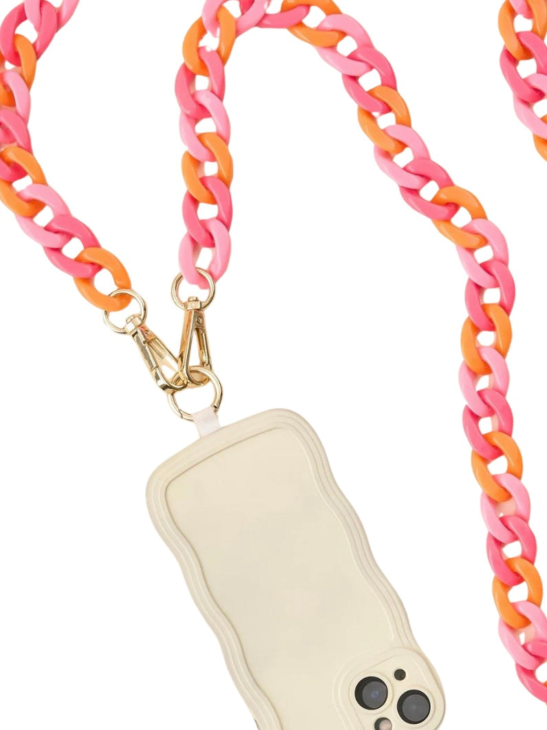 Colorful phone case chain