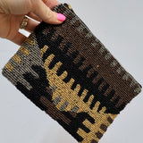 Black Stitch Pouch