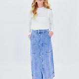 Western Chic Denim Skirt