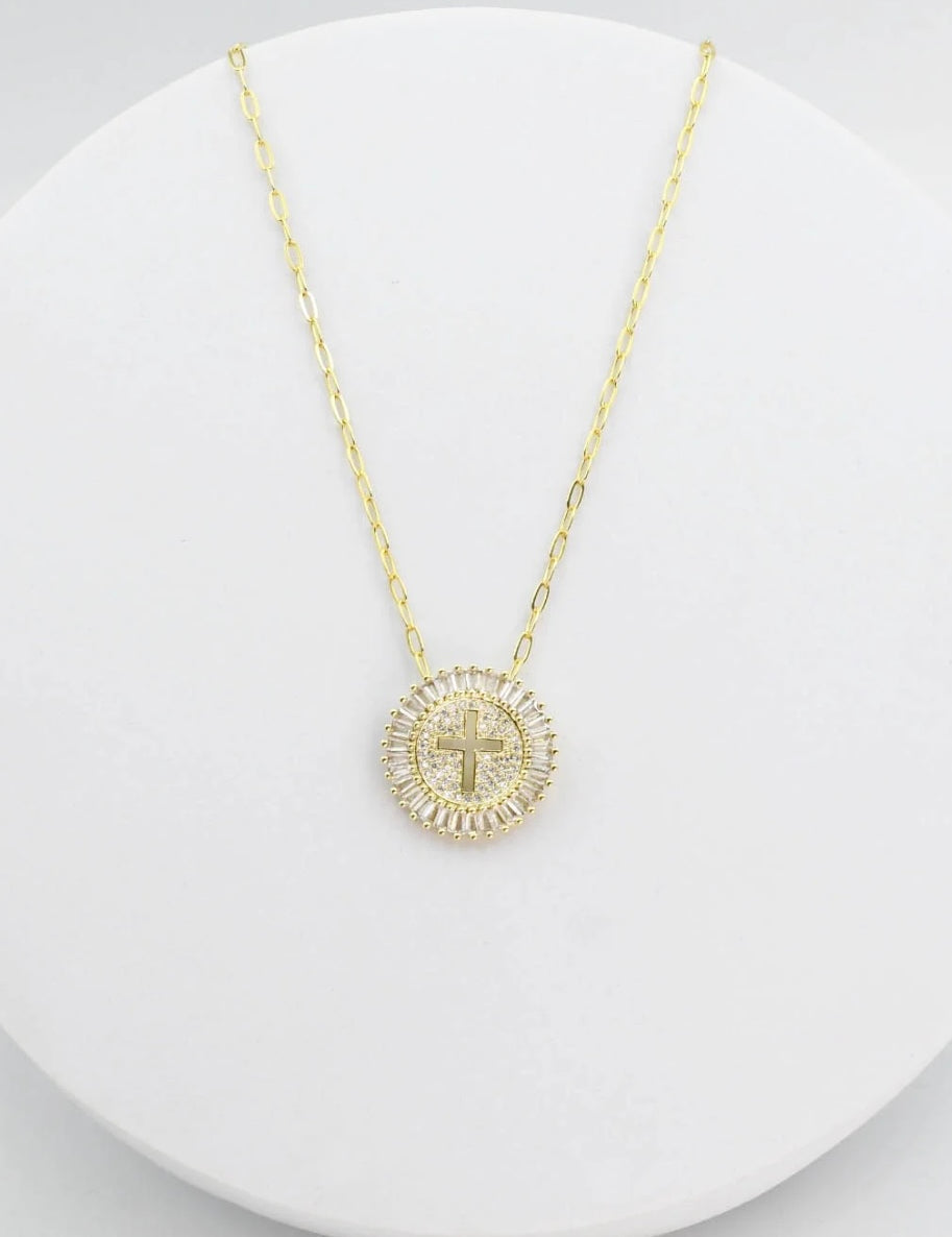 Grace Gold Cross Pendant