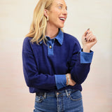 Demi's Denim Collar Shirt