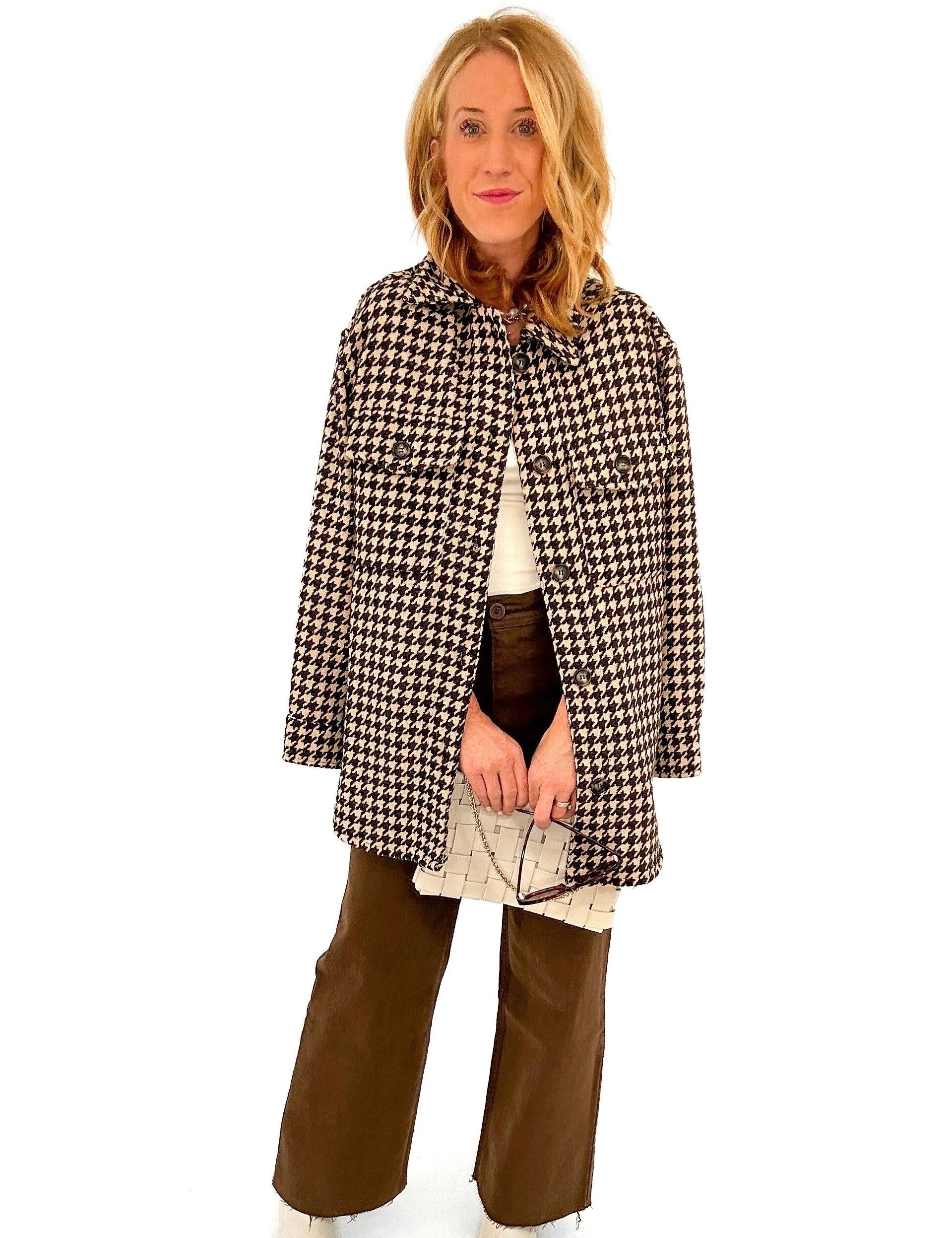 Houndstooth Shacket