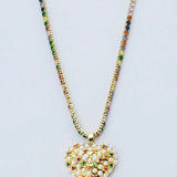 Glowing Heart Of Pearls Necklace