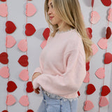 Falling For Lace Crewneck