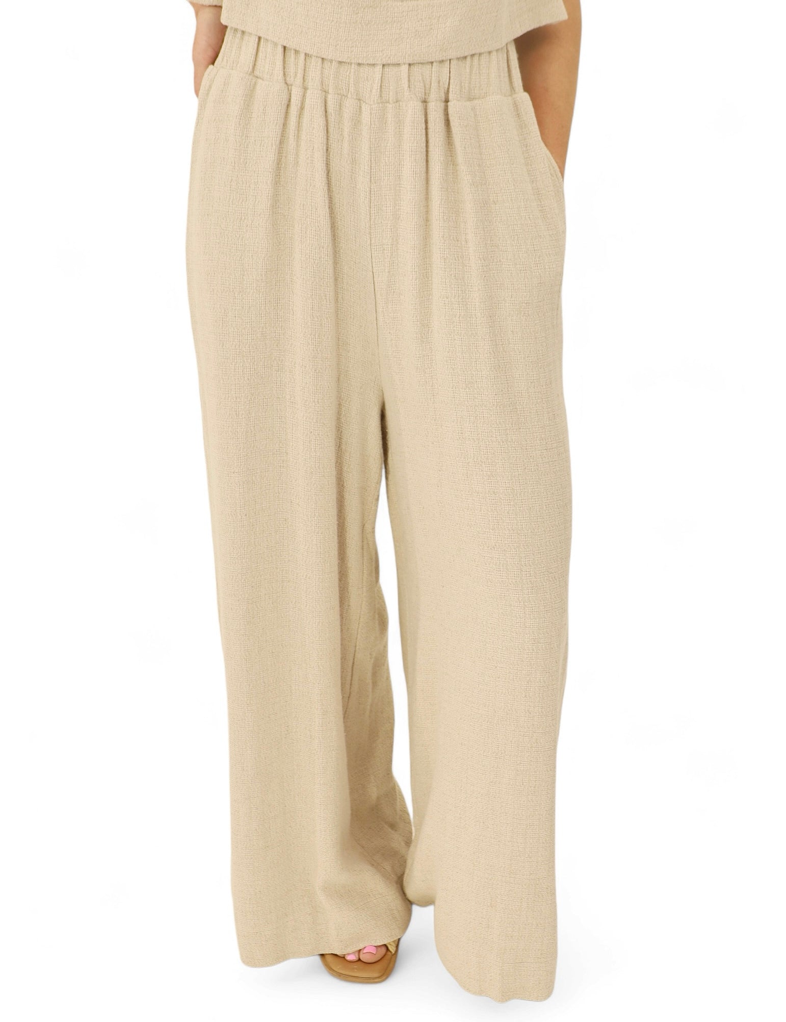 Flowy beige pant 