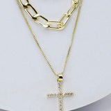 Cross To Layered Necklace