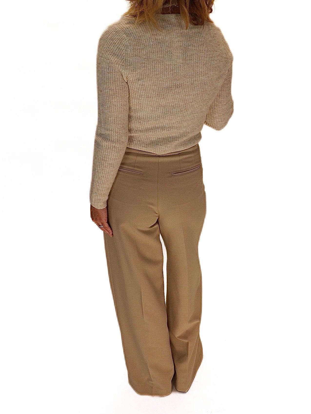 Milani Taupe Trouser - Alden+Rose LLC 