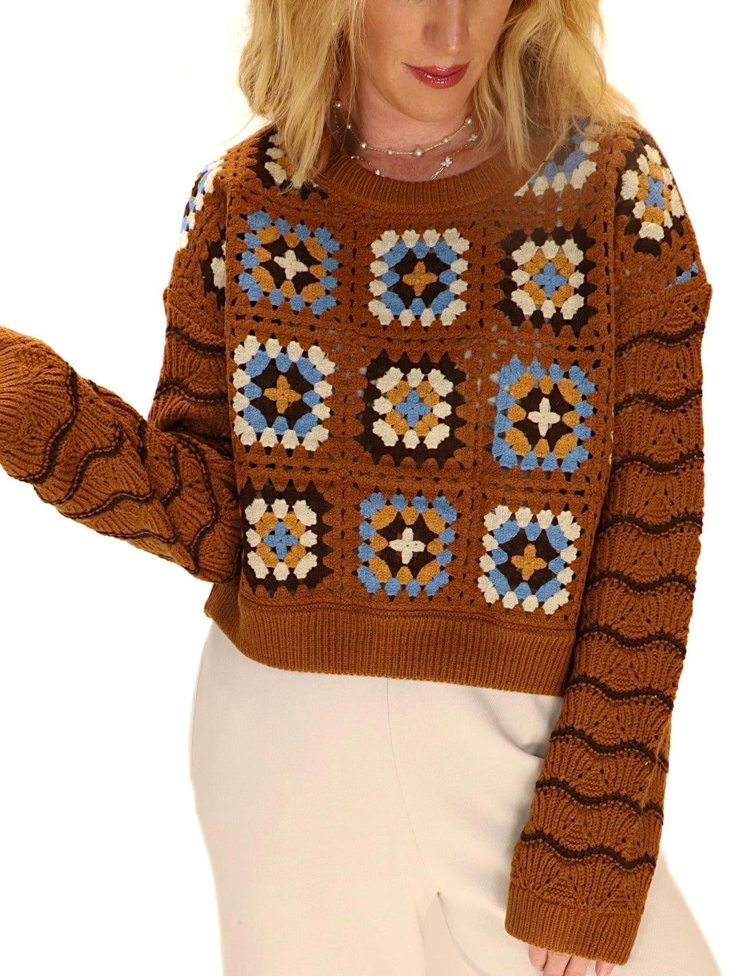 Crushin' On Crochet Sweater - Alden+Rose LLC 