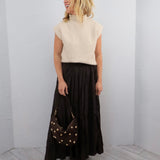 Grey's Crinkled Skirt In Brown