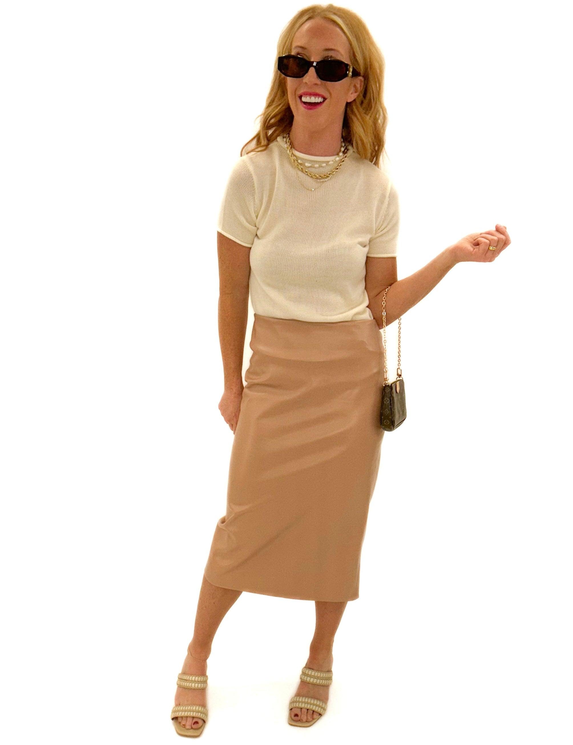 Ello Leather Skirt - Alden+Rose LLC 