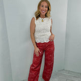 Lucky In Print Bandana Barrel Denim