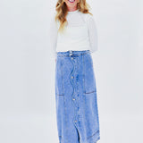 Western Chic Denim Skirt