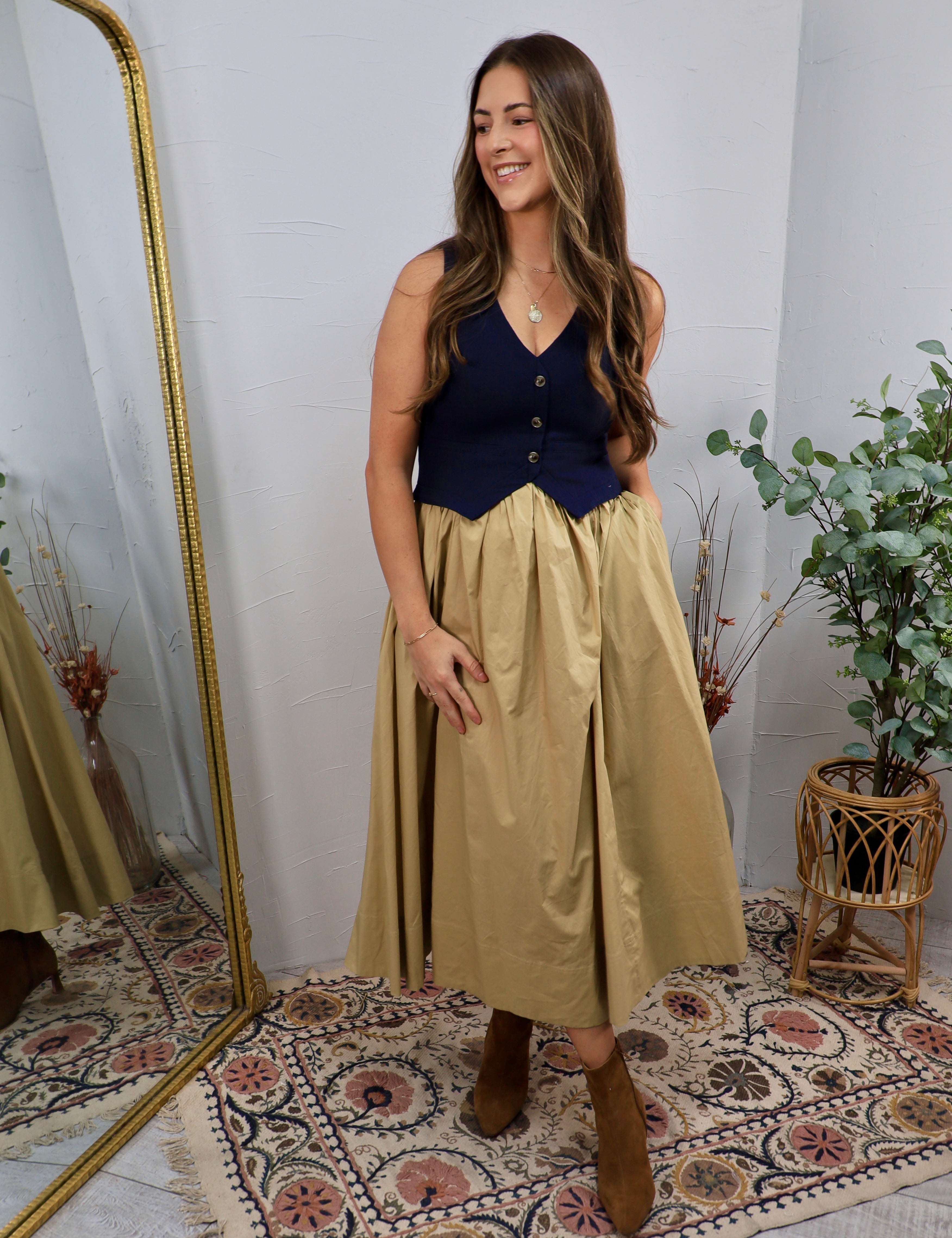 Seventh Midi Contrast Dress