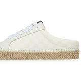 Cream checkered shoe