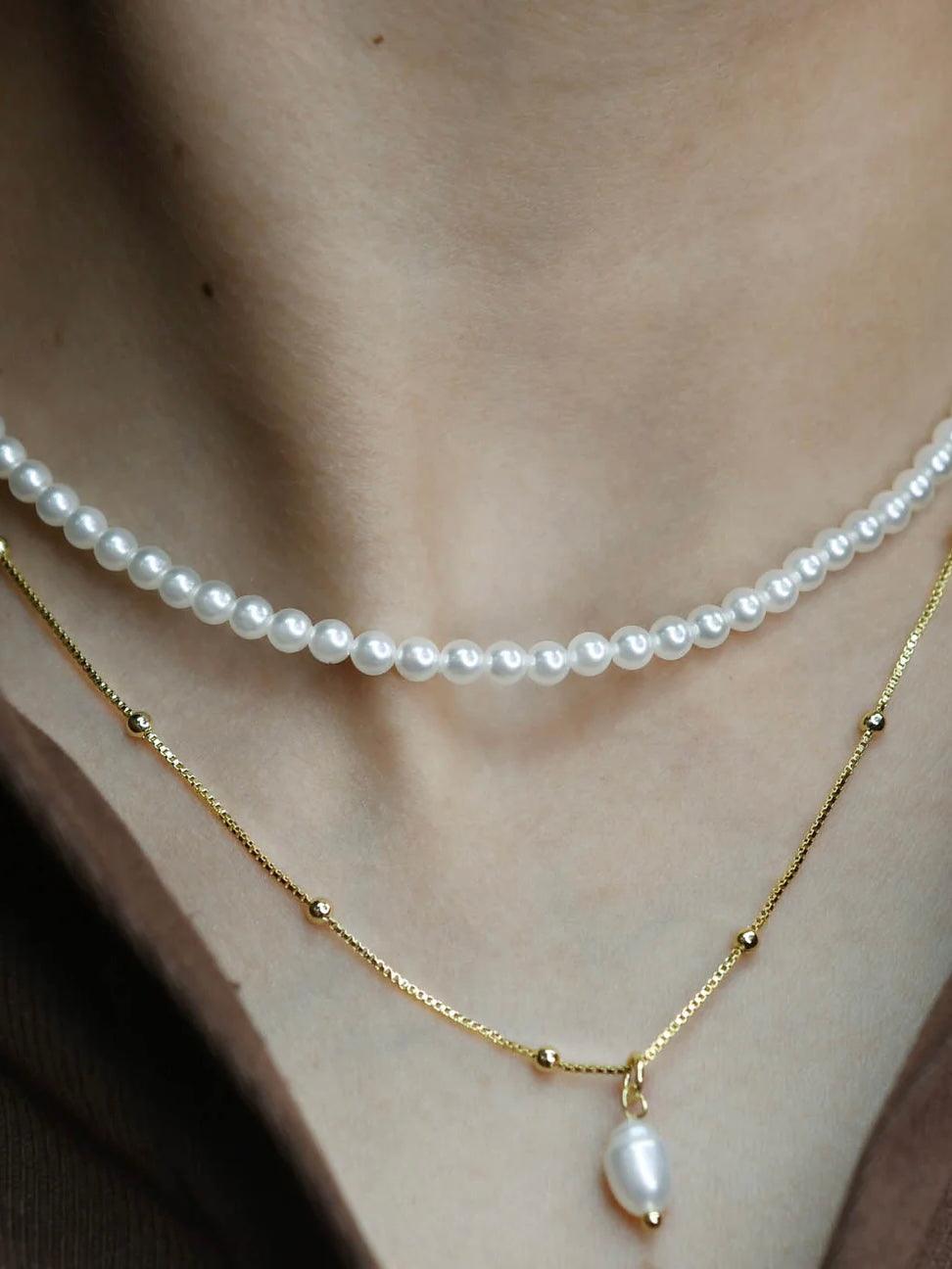 Pearled and Layered Necklace - Alden+Rose LLC 