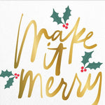 Make It Merry Napkin - Alden+Rose LLC 