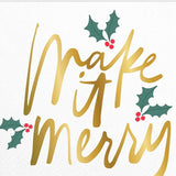 Make It Merry Napkin - Alden+Rose LLC 
