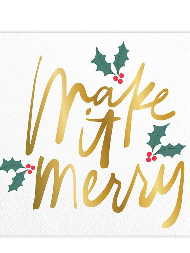 Make It Merry Napkin - Alden+Rose LLC 