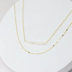 Pearl Bar Necklace - Alden+Rose LLC 