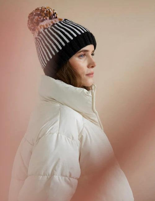 Char Pom Hat - Alden+Rose LLC 