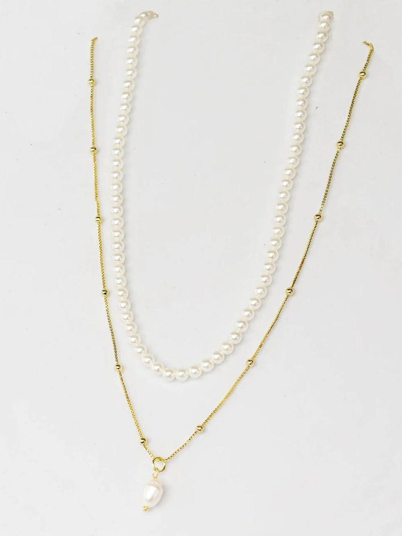 Pearled and Layered Necklace - Alden+Rose LLC 
