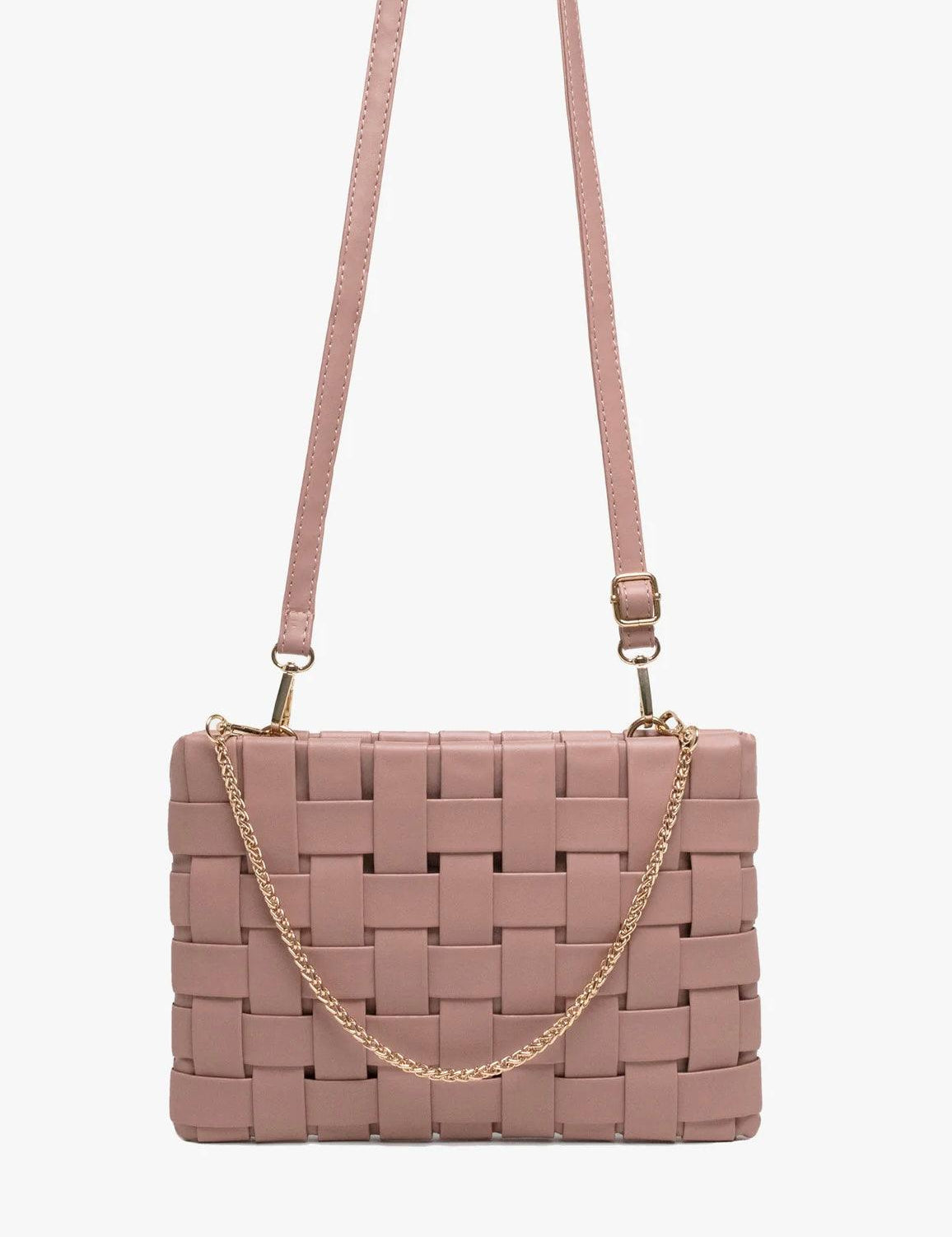 rose woven crossbody
