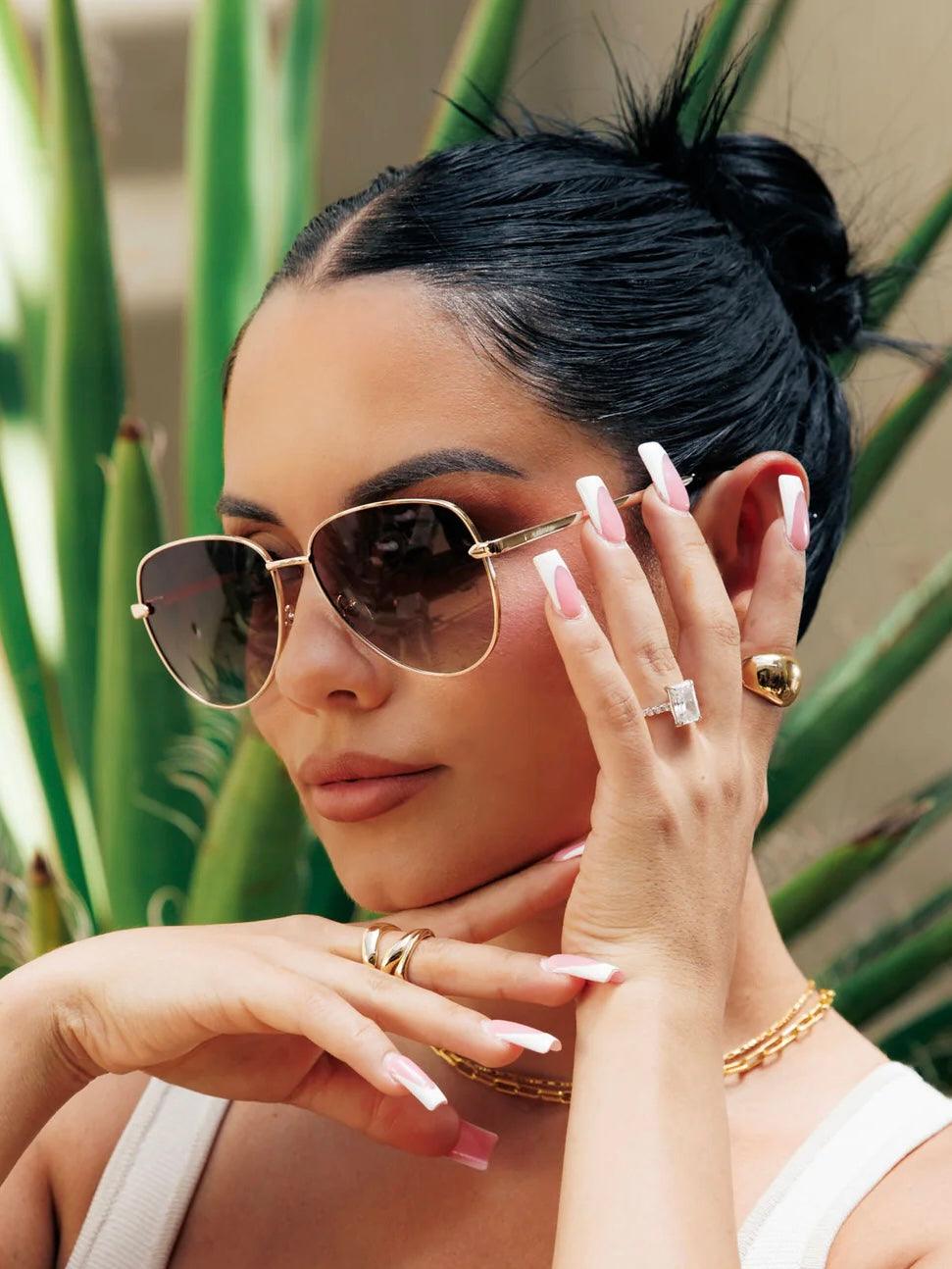 After Party Gold Sunglasses - Alden+Rose LLC 