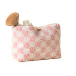 Pink makeup bag