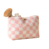 Pink makeup bag