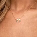Maddox Horseshoe Necklace - Alden+Rose LLC 