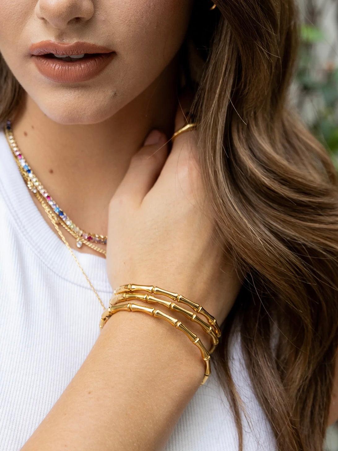 Bamboo Bangle - Alden+Rose LLC 