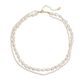 Double Pearl Necklace