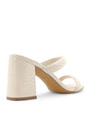 White summer heels