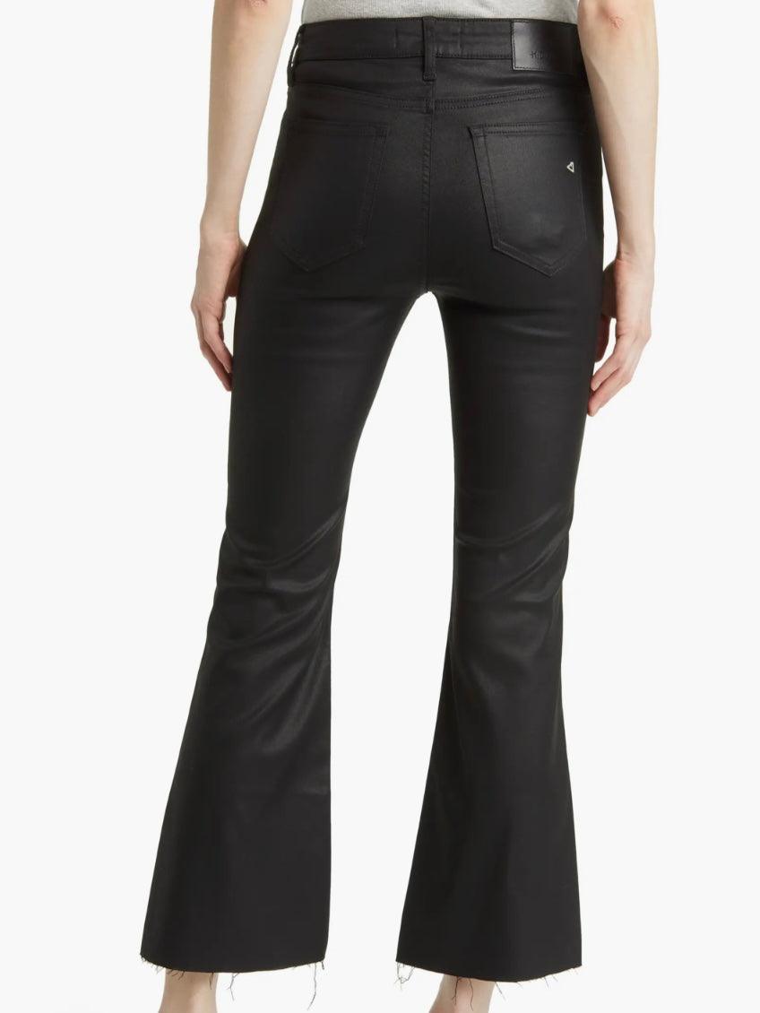 black pants cropped fit