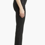 mid rise black denim pant